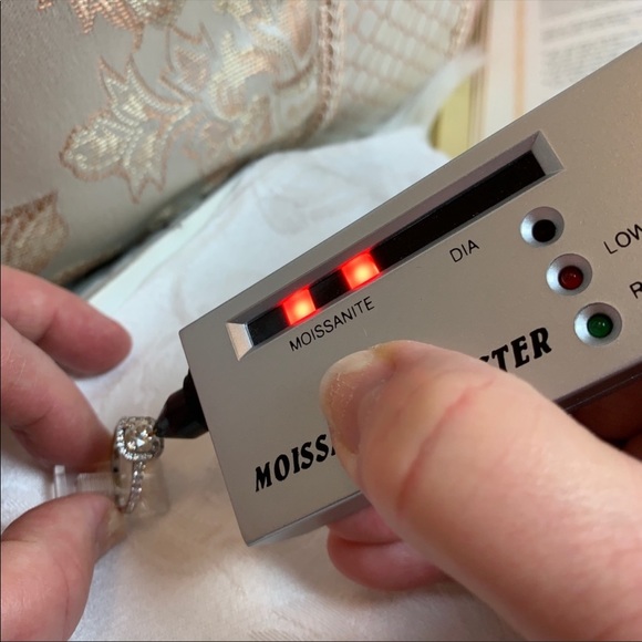 RESTOCKED - 2.20 Ct Round Moissanite Halo Ring Set - Picture 6 of 11